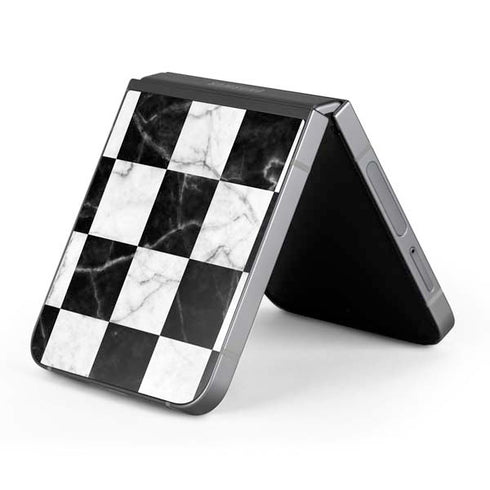 Checkered Marble Galaxy Z Flip6 Skin