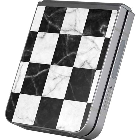 Checkered Marble Galaxy Z Flip6 Skin