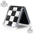 Checkered Marble Galaxy Z Flip6 Clear Case