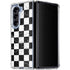 Checkered Marble Galaxy Z Fold5 5G Clear Case