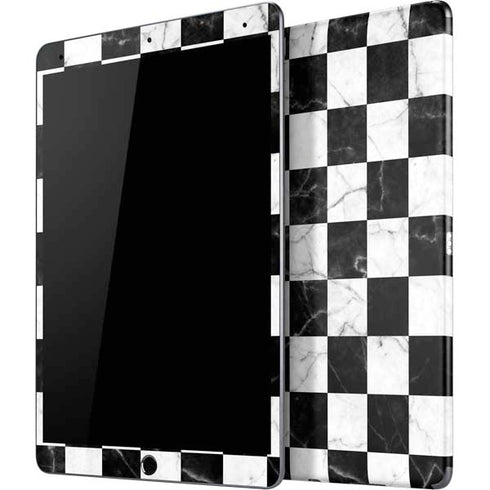 Checkered Marble iPad Skins