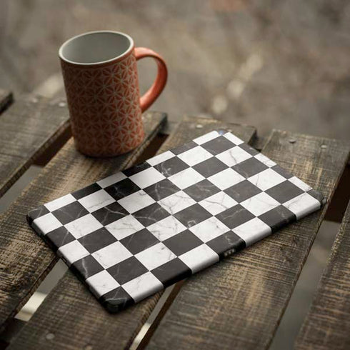 Checkered Marble iPad Skins