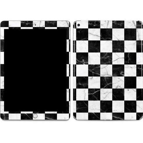 Checkered Marble Apple iPad Skin