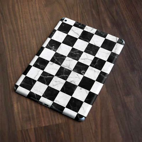 Checkered Marble Apple iPad Skin