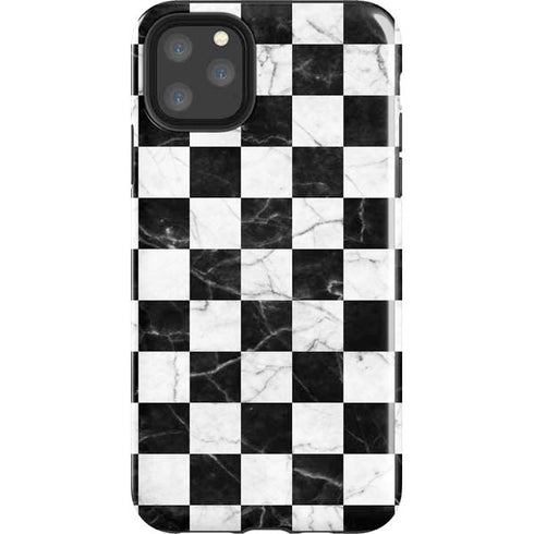 Checkered Marble iPhone Cases
