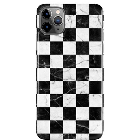 Checkered Marble iPhone Cases
