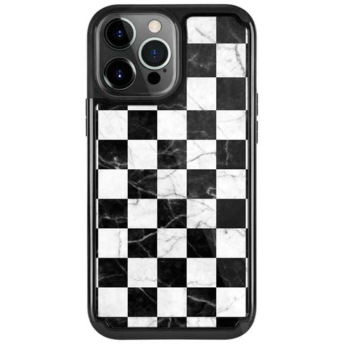 Checkered Marble iPhone Cases