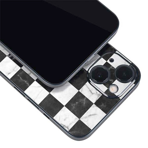 Checkered Marble iPhone Skins