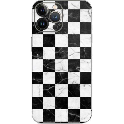 Checkered Marble iPhone 15 Pro Max Skin