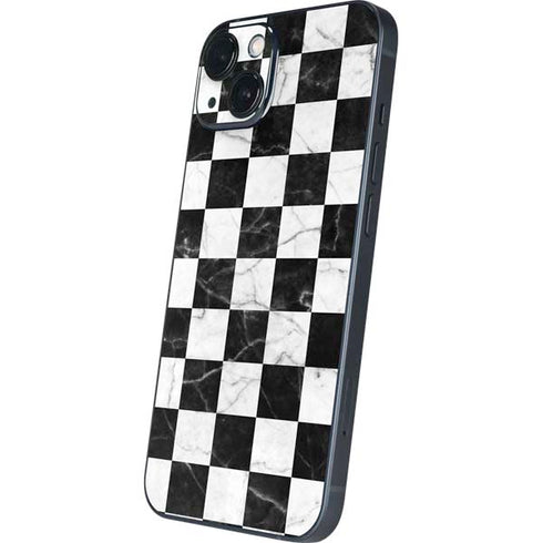 Checkered Marble iPhone 15 Skin