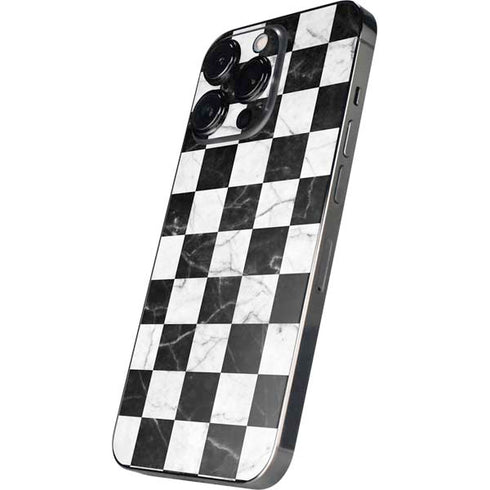 Checkered Marble iPhone 16 Pro Max Skin