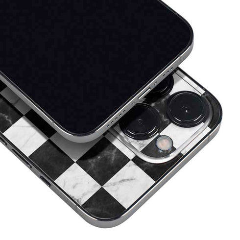 Checkered Marble iPhone 16 Pro Skin