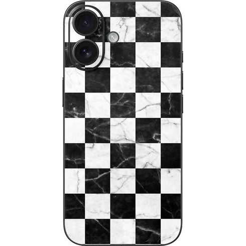 Checkered Marble iPhone 16 Skin