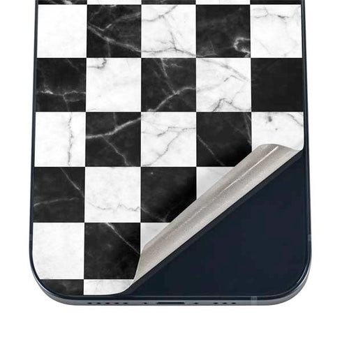 Checkered Marble iPhone 16 Skin