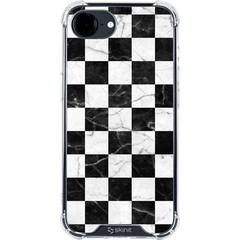 Checkered Marble iPhone 16e Clear Case