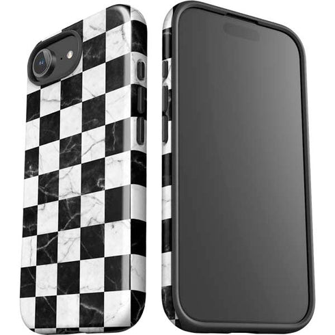 Checkered Marble iPhone 16e Impact Case