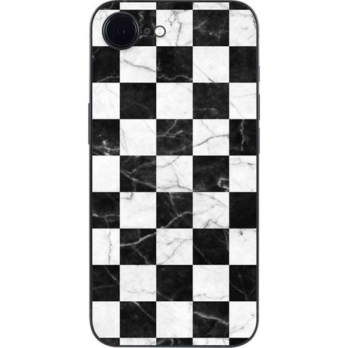 Checkered Marble iPhone 16e Skin