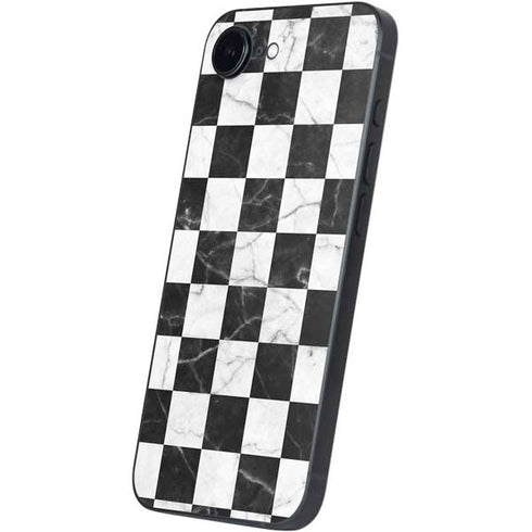 Checkered Marble iPhone 16e Skin