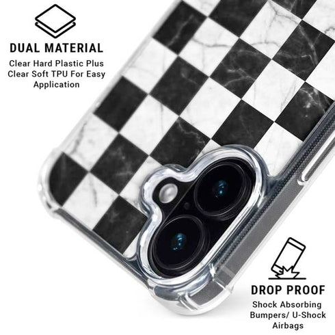 Checkered Marble iPhone 17 MagSafe Case