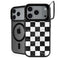 Checkered Marble iPhone 18 Pro Kickstand Case