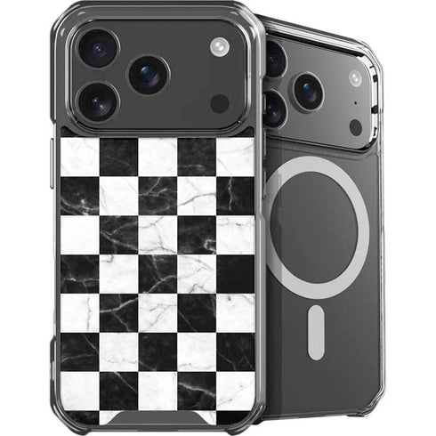 Checkered Marble iPhone 18 Pro MagSafe Case