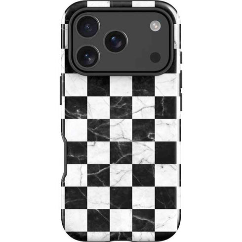 Checkered Marble iPhone 18 Pro Max Impact Case
