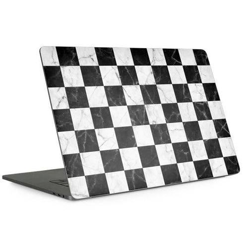 Checkered Marble MacBook Skins