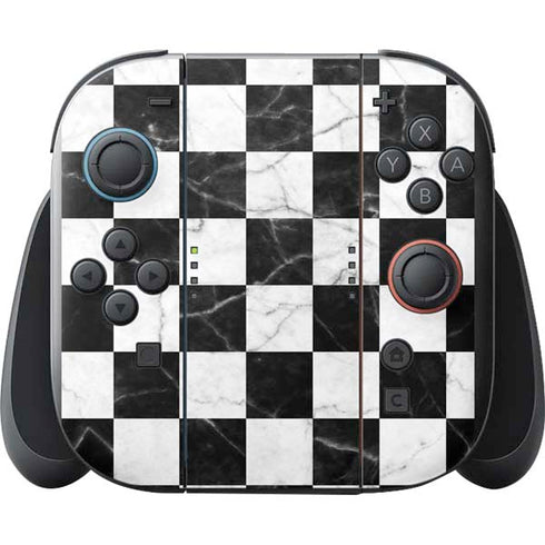 Checkered Marble Nintendo Switch 2 (2025) with Joy-Con Skin