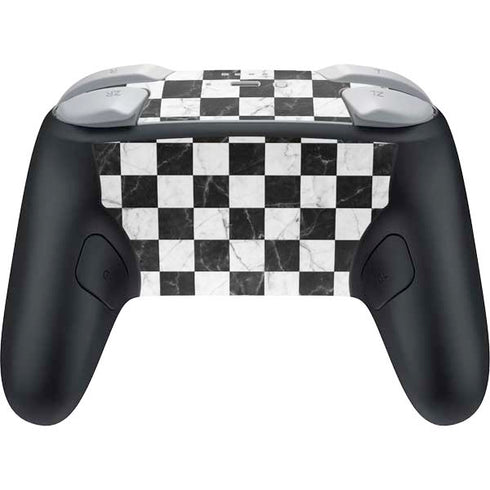 Checkered Marble Nintendo Switch 2 (2025) Pro Controller Skin