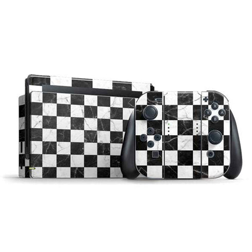 Checkered Marble Nintendo Skins