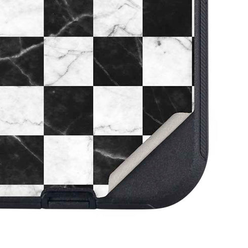 Checkered Marble Otterbox Defender iPhone Skin