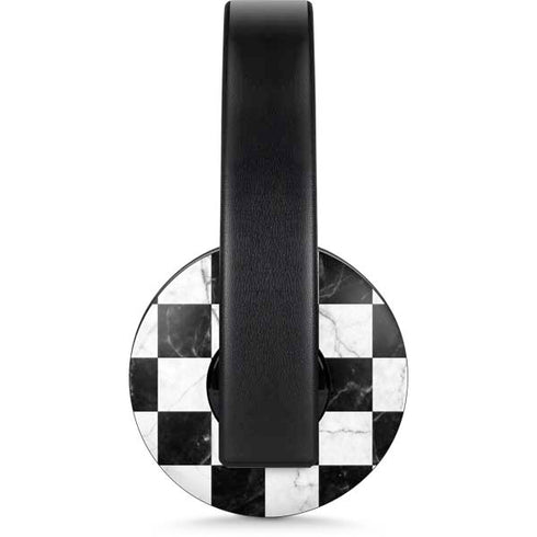 Checkered Marble PlayStation 4 Gold Wireless Headset Skin