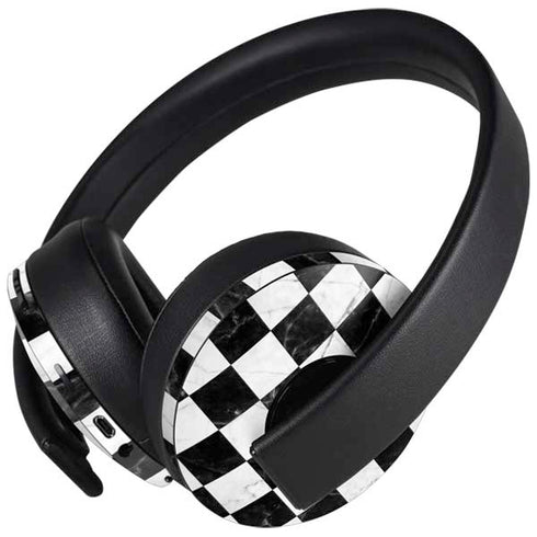 Checkered Marble PlayStation 4 Gold Wireless Headset Skin