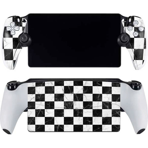 Checkered Marble PlayStation Portal Remote Player Skin