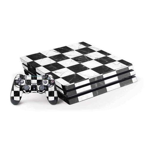 Checkered Marble PlayStation PS4 Skins