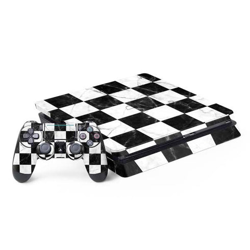 Checkered Marble PlayStation PS4 Skins