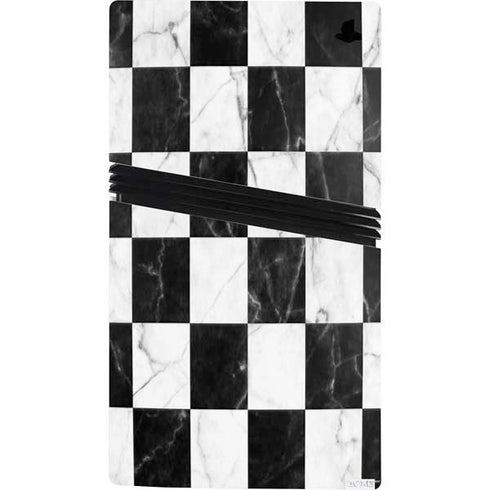 Checkered Marble PS5 Pro Console Skin