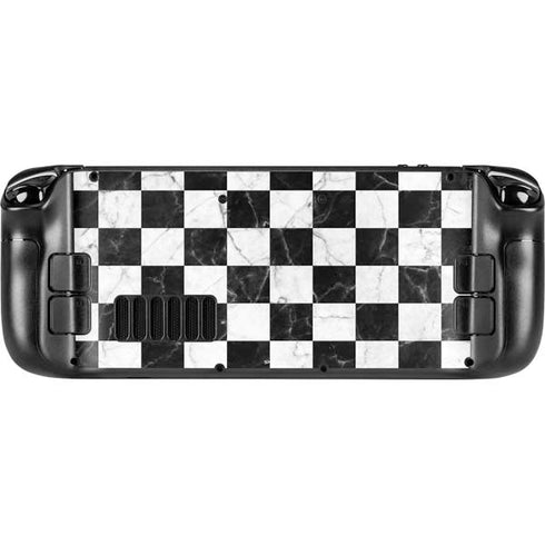 Checkered Marble Steam Deck Handheld Gaming Computer Skin