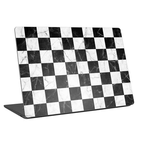 Checkered Marble Laptop Skins