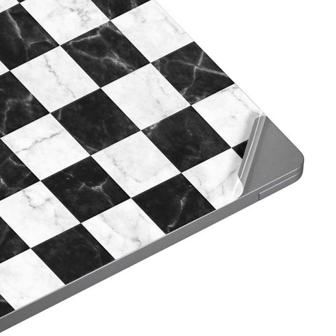 Checkered Marble Laptop Skins