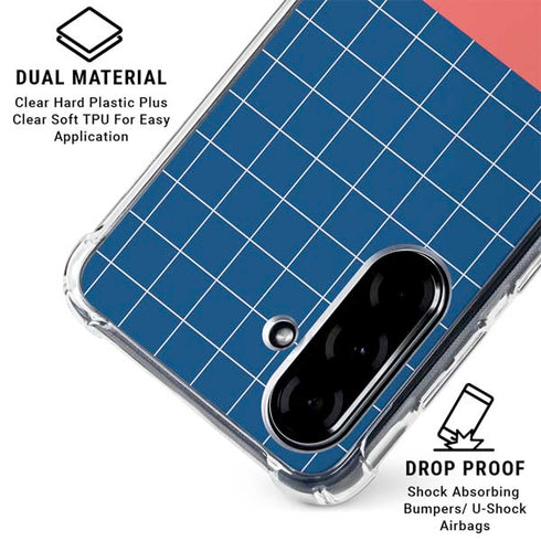 Checkered Split Galaxy A36 5G Clear Case