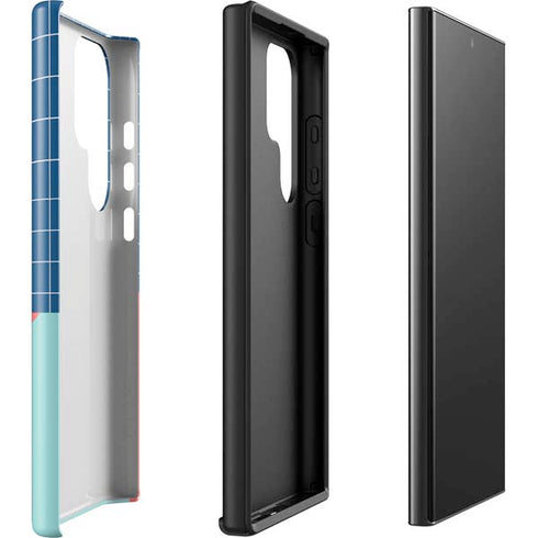 Checkered Split Galaxy S23 Ultra Pro Case