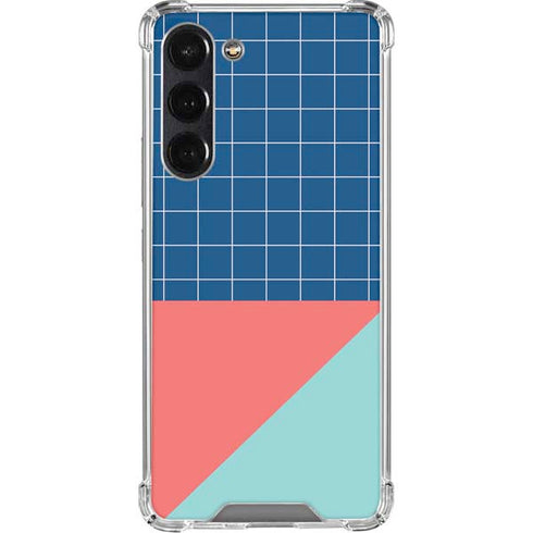 Checkered Split Galaxy S24 FE Clear Case