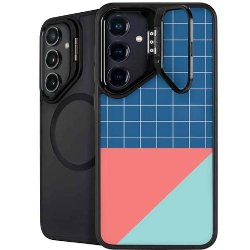 Checkered Split Galaxy S25 Plus Kickstand Case