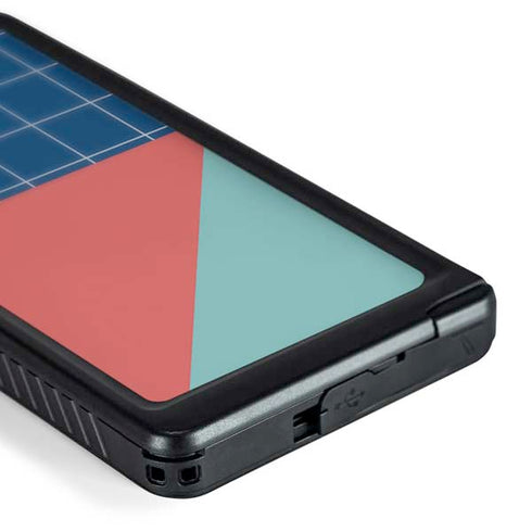 Checkered Split Galaxy S24 Ultra Waterproof Case