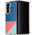 Checkered Split Galaxy Z Fold5 5G Clear Case