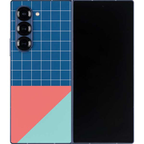 Checkered Split Galaxy Z Fold6 Skin