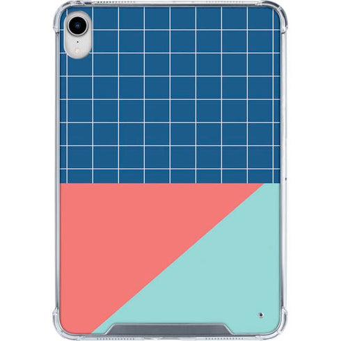 Checkered Split iPad 11th Gen (2025) Clear Case