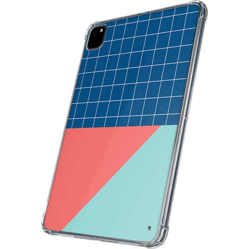 Checkered Split iPad Pro 11in (2024) Clear Case