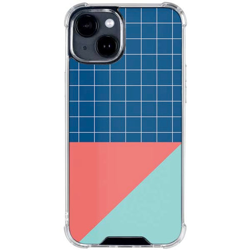 Checkered Split iPhone 15 Clear Case